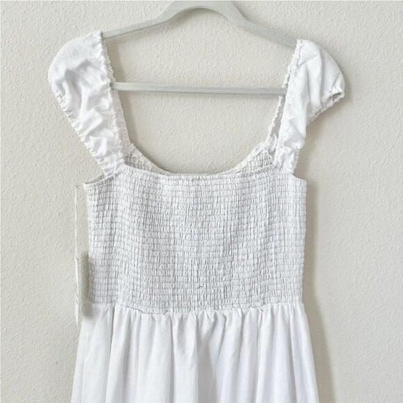 Reformation Tavi Linen Dress Short Sleeve XL NEW $248 - Picture 7 of 8